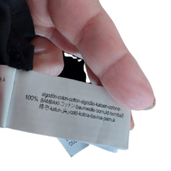 VINTAGE MEXX Black Long Sleeve Skater Style Dress Size 26 (Small) - Picture 3 of 3